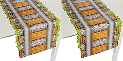 Railroad Train Track Table Runner (2 Pack)