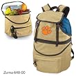 Clemson Tigers Zuma Insulated Backpack with Waterproof Liner - Beige w/Digital Print