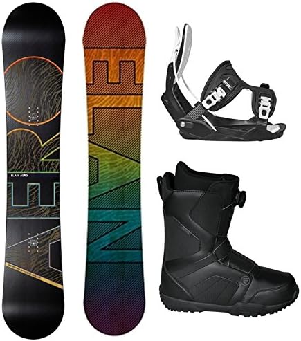 Elan Aero WIDE Complete Snowboard Package with Flow Alpha Men's Bindings and Flow BOA Men's Boots Board Size 167 WIDE (Boot Size 12)