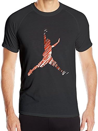 DonSir Stretch Men Short Sleeve Athletic All Sport Training Tee Dry-Easy T-shirt 3X Black