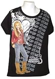 Hannah Montana Little Girls Sparkle Black T-shirt