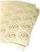 Darice VL3470, Foil Double Heart Round Envelope Seal, 50-Piece, 2-Sheets, Gold