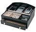 Men's Black Java Wood Charging Valet and Electronics Station Jewelry Box.