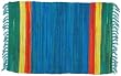 100% Cotton Bright Blue Rag Rug 5 x 7
