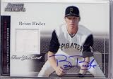 2004 Bowman Sterling BB Brian Bixler AU Jsy (Baseball Cards) (RC - Rookie Card - Autograph Card - Piece of Authentic Jersey)