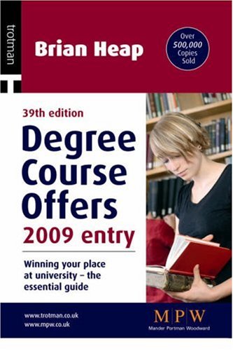 Degree Course Offers 2009 Entry