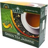 Review Hyson  / Hyson Green Tea Jasmine, Teabags, 100-Count Boxes (Pack of 6)