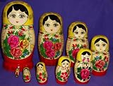 Russian Traditional 9 pc / 9 in Nesting Nested Stacking doll s-109