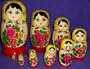 Russian Traditional 9 pc / 9 in Nesting Nested Stacking doll s-109