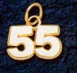 5 mm 1/4 Double Number 26 (No Bar) Charm - Sterling Silver Jewelry