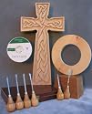 Celtic High Cross Carving Kit with DVD and Chisels How to Carve Begininning Woodcarving