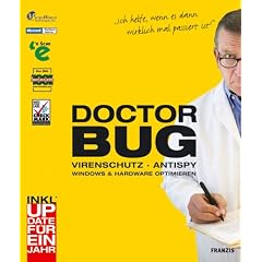 Doctor Bug Virenschutz - Antispy Windows & Hardware optimieren. 3 CD-ROMs f�r Windows 98SE/ME/2000/XP.