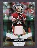 JOHN TAYLOR 2010 Certified #154 Mirror Gold Materials Parallel JERSEY PATCH Card #05 of only 25 Made! San Francisco 49ers Football
