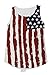 Asherangel Women American Flag Print Tank Top XL