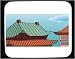 Decorated Mouse Pad with houses, Asia, Malaysia, dwellings, traditional, architecture