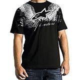 Alpinestars Sore Men's Short-Sleeve Race Wear T-Shirt/Tee - Color: Black, Size: Small