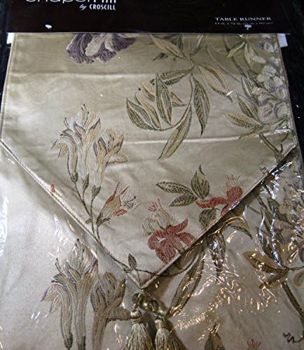 Chapel Hill Table Runner By Croscill - Annabella- Light Gold-13" X 72" -100% Polyster