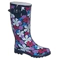 Women's Garden Party Rain Boots - Navy Blue