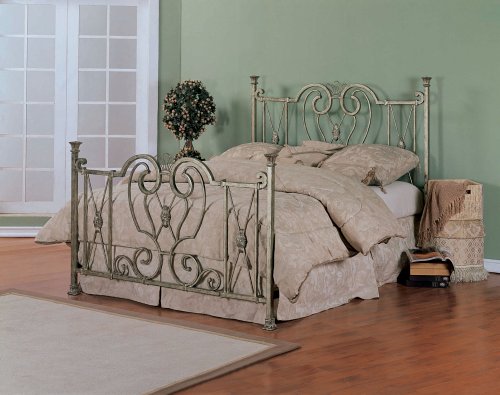 Powell 372-074 Boston Aged Antique Pewter King Size Headboard or Footboard order 2 to make complete bed P02 frame sold separately - UPSable & overpack