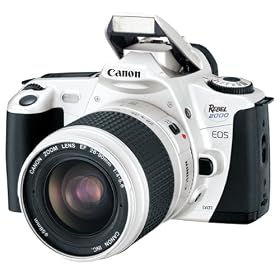 Canon EOS Rebel 2000 Silver Date 35mm SLR Camera Deluxe Kit with 28-90mm Lens