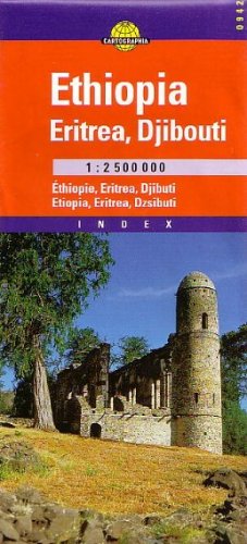 Ethiopia, Eritrea, Djibouti Map