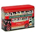 Ahmad Tea English Afternoon Tea in London Bus Tin, Tea Bags, 25-Count Tins (Pack of 5)