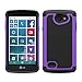 LG Lancet Case, LK LG Lancet Case [Drop Protection] [Shock-Absorption] Hybrid Dual Layer Armor Defender Protective Case Cover for LG Lancet (Purple)