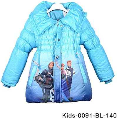 Kids Girls Frozen Elsa Anna Olaf Snowsuit Outwears Slim Lined Baby Coat Jacket