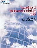 Frontiers of Project Management Research and Application: Proceedings of Pmi Research Conference 2002