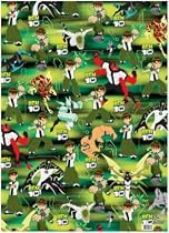 Ben 10 - Giftwrap (2 sheets folded) and tags (2)