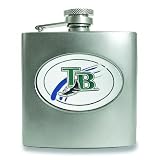 MLB Tampa Bay Devil Rays Stainless Steel Hip Flask 6oz