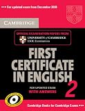 Cambridge First Certificate in English 2 for Updated Exam Student's Book with answers: Official Examination papers from University of Cambridge ESOL Examinations: No. 2 (FCE Practice Tests)