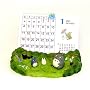 Totoro desk photo frame (6" x 4" x 3.5"). Holds 3 x 5 picture.