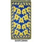 100% Cotton woven jacquard rug in sunflower multi by Cotton Craft by Cotton Craft