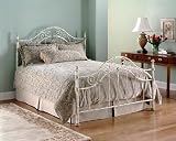 Kensington Bed Queen Size With Headboard, Footboard and Frame In Golden Creme Finish By Fashion Bed Group