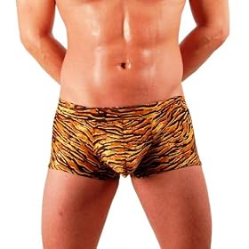 MENS NEW HOT TIGER PRINT BOXER SWIMSUIT GARY MAJDELL SPORT