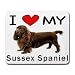 I Love My Sussex Spaniel Mouse Pad