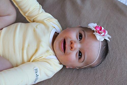 little world peas Long Sleeve Bodysuit 3-6 months Yellow and White