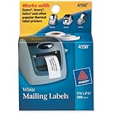 Avery Multi-Purpose Labels for Label Printers, 1.125 x 3.5 Inches, White, Two Rolls of 130  (4150)