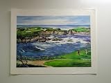 16Th Cypress Point - Artist: Furmanski - Art Print Poster Size: 26.00 by 20.00 inches