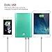 Keluoer Ultra Slim 20000 mah Dual USB External Mobile Battery Pack for Smartphones - Green