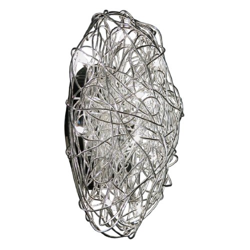 S-Luce V28105/10C400 Muffin Drahtleuchte 40 cm, 10 flammig, silber