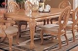 Dining Table with Ball & Claw Design Legs Antique White Finish