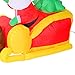 HOMCOM 7ft Christmas Inflatable Santa Claus with Sleigh and Reindeer, Outdoor Blow-Up Yard Decoration with LED Lights Display