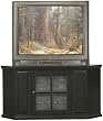 46" Black Rub Corner TV Stand
