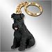   - Schnauzer, Black, Uncropped Tiny Ones Dog Keychains (2 1/2 in)