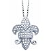Fleur-de-Lis Diamond Pendant Necklace