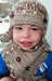 Crochet Pattern aviator hat with FREE scarf pattern! 4 sizes newborn to adult (Crochet Hatas)