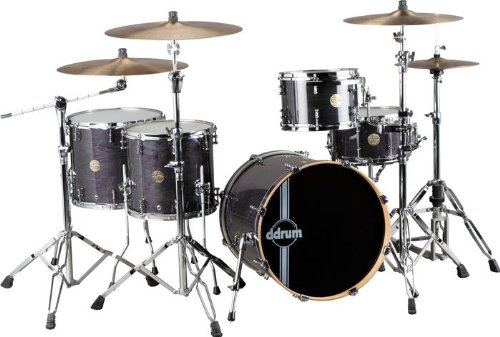 ddrum Dios Maple 5-Piece Shell Pack Transparent Black