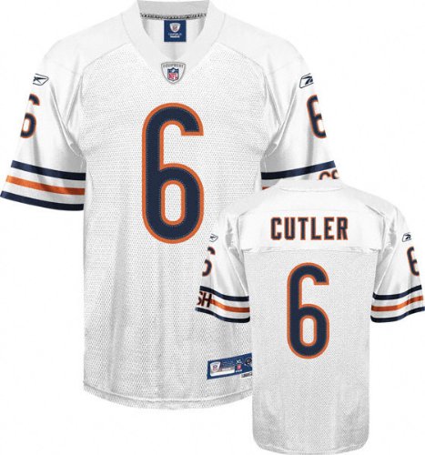 Jay Cutler White Reebok NFL Premier Chicago Bears Jersey - 3XL